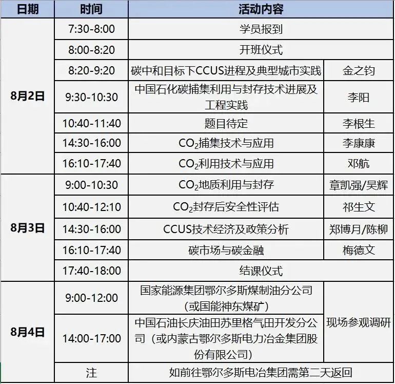 024年北京大學“二氧化碳捕集利用與封存”暑期學校開始報名！"