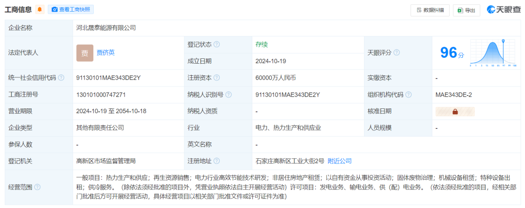 中石化！6億新公司！