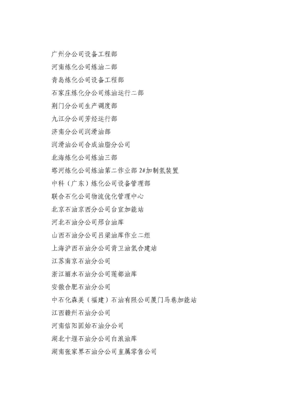 中石化最新獲獎名單！